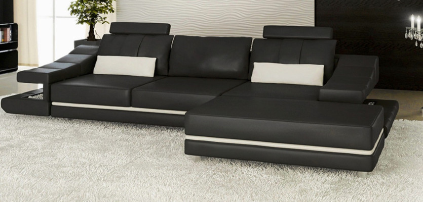 Modern Luxus edel-sofa nahka 3-paikkainen jakkara olohuone toimisto UUSI tekonahka