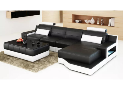 Kulmasohva L-muotoinen moderni sofa nahkasohva kulmasohva pehmustettu design-sofa