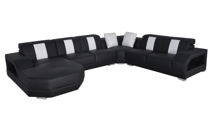 Moderni puinen lipasto 107 cm XXL matalat hyllyt olohuonekaappi