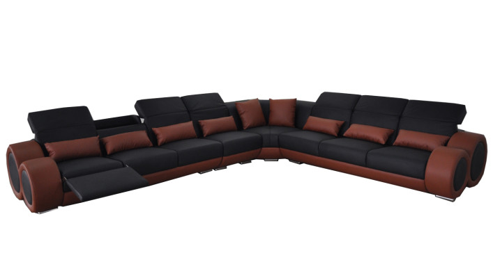 Design Eck Couch USB-tyynyjä sohva nahka istuin garnituuri moderni sohva istuin uusi