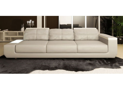 3-paikkainen sofa Luxus keinonahkasohva suuri pehmuste design-huonekalut kolmipaikkainen sohv