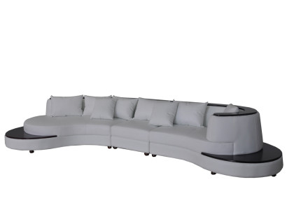 Luxus asuma Kulma Nahka Kalusto Pehmuste XXL Iso Sofa Sohva U-muotoinen Kulma