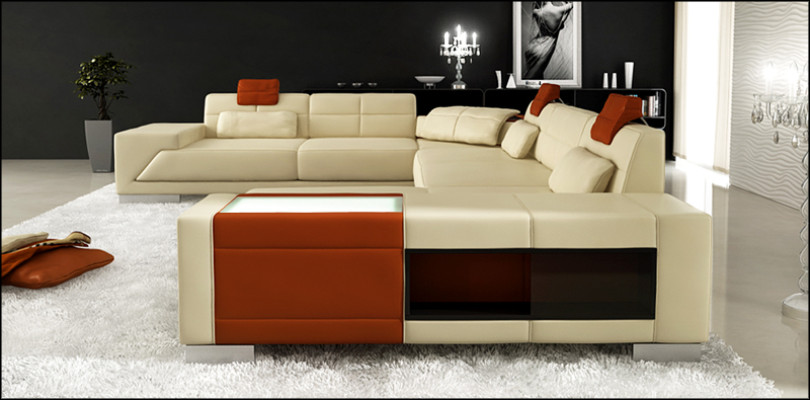 Ohjaussohva Sofa USB-sohva Designersohva U-muotoinen Kulmasohva Verhoiltu kulma XXL Big