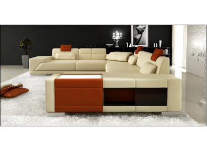 Ohjaussohva Sofa USB-sohva Designersohva U-muotoinen Kulmasohva Verhoiltu kulma XXL Big