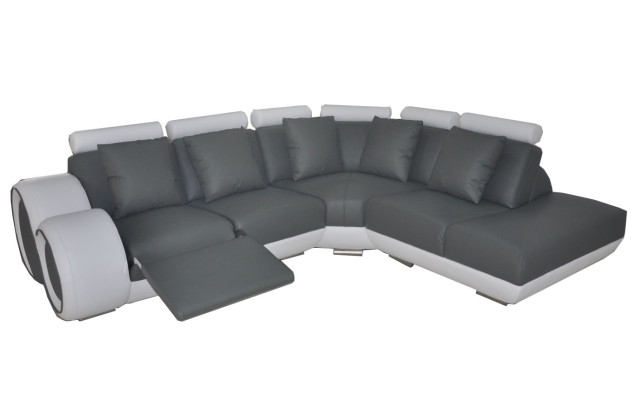Johtava sohvaryhmä Kulmasohva Moderni design sohvakalusto + USB Uusi Kulmasohva