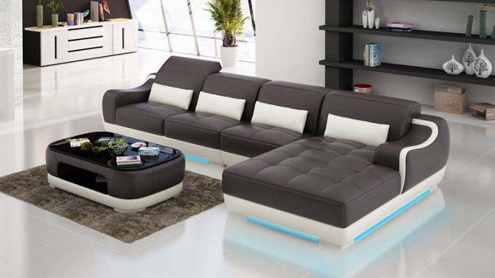 Johtava sofa sohvaryhmä olohuoneen kulmasohva moderni design kalustus