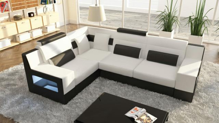 Kulmasohva Garnituuri Tekstiili Kangas Nahka Sofat Olohuonekalusto Sofa + USB Tyyny Kulma