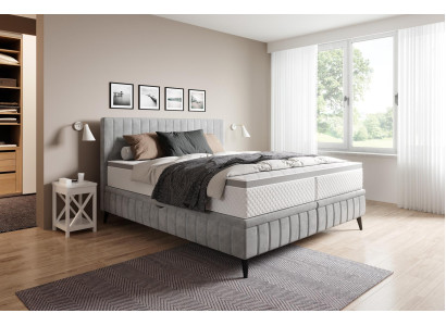 Kaksinkertainen makuuhuoneen puinen 180x200 sänky klassinen pehmustettu sänky luksus boxspring-sänky
