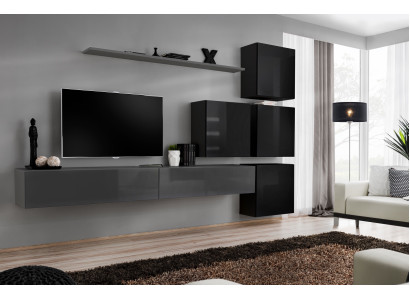 Wohnwald-sarja 7-osainen sisustus Luxury TV-teline moderni olohylly Design