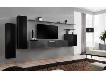 Modern Wohnwand Luxus Design Wohnzimmermöbel Wandschrank Wandregal Neu