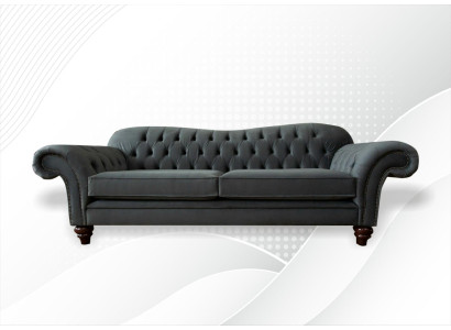 XXL Chesterfield-sohva 4-istuttava sohvapöytä Garnituuri Nahka Tekstiili