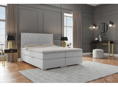 Boxspring-sänky Hotelli Design Sametti Luxussängyt Verhoiltu Sänkylaatikko Toiminto Kaksinkertainen