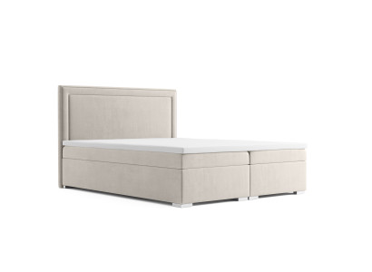 Boxspring-vuode Hotelli Kaksinkertainen Luksusvuode Pehmustettu Vuodekaappi Toiminto 180x200cm