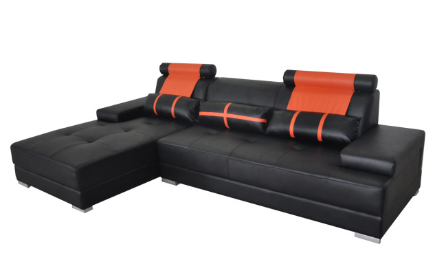 Design Nahka Päällyste XXL Istuin Huone Oloh Sofa Nukkua Designer Kulmasohva