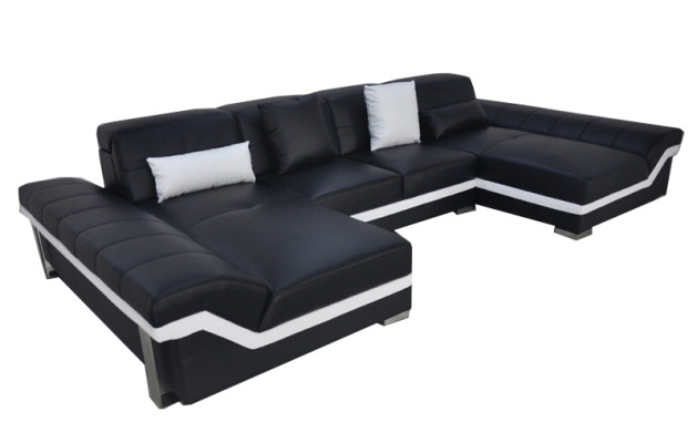 Johtajansohva Kulmasohva Olohuonekalusto Kulmagarnituuri Design Moderni Sofa U-muotoinen USB:llä
