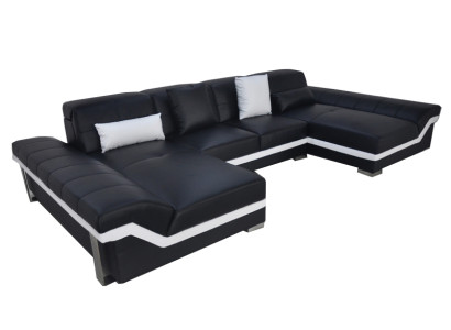 Johtajansohva Kulmasohva Olohuonekalusto Kulmagarnituuri Design Moderni Sofa U-muotoinen USB:llä
