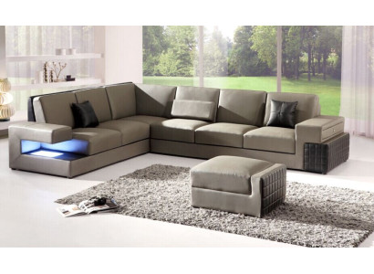 Moderni Kulmasohva Istuinverhoilu Nahka Design Sofa Garnituuri Olohuonekalusto
