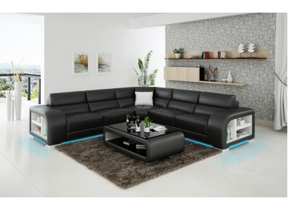 Johtava sohva Couch Asuinalue Kulmasohva Kulmagarnituuri Design-sohva USB Mittatilaustyö