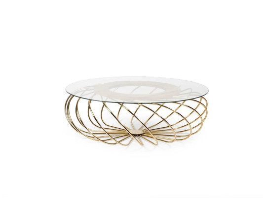 Sohvapöytä olohuoneen luxus design kahvipöytä design pyöreä kahvipöytä