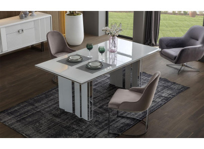 Ruokailuryhmä Luxus 6x tuolia + ruokapöytä ruokailuryhmä sisustus nojatuolit uusi moderni