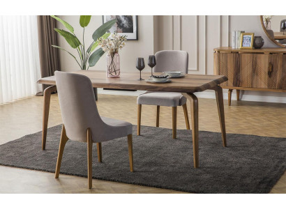 Ruokailuryhmä 7 osaa. Ruokapöytä + 6 tuolia Designer puutuoli garnituuri Huonekalut Uusi