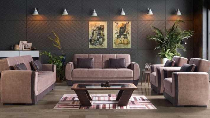 Moderni sohvakalusto nojatuoli tekstiilisohva luksus kokonaisuus luksus 3+2+1+1-istuin