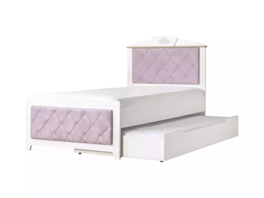 Komplete Jugendbett Kindermöbel Kinderzimmer Bett Holz Rosa Set 8tlg
