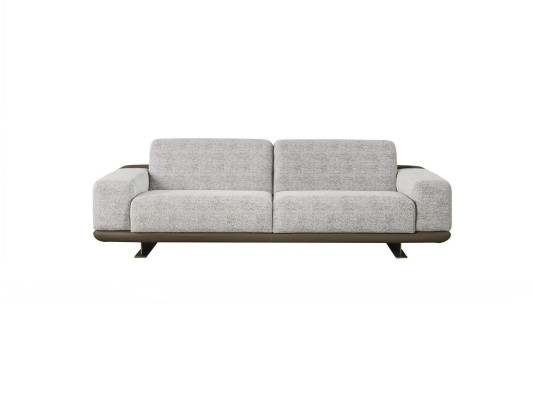 Kolmen istuttava sohva, istuinsohva, harmaa kangas, polyester, sohva, moderni