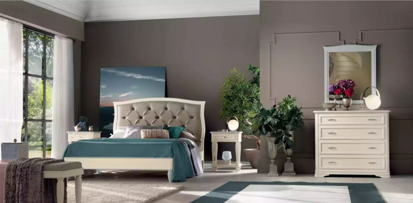 Bett 2x yöpöytää 5 osainen makuuhuoneen design luxus lipasto kokonaisuus