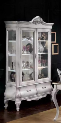 Puinen vitriini valkoinen sivukaappi designkaapit Italian huonekalut kaappi