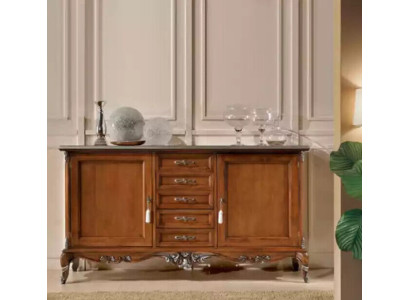 Sivupöytä Lipasto Tarjoilupöytä Kiinteä puu Olohuone Italia Kaappi Huonekalut
