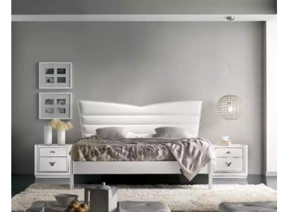Möbel-Design Sänky 2x Yöpöytää 3 osainen Makuuhuone Sarja Luksus Sänget Uusi