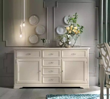 Kommode Holz Schränke Anrichte Möbel Luxus Sideboard Schrank Italien