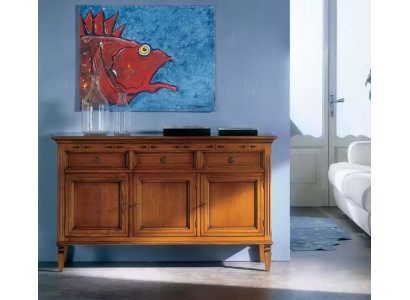 Klassinen muotoilu Pöytä Lipasto Puinen Tarjoilupöytä Ruskea Sideboard Kaappi Uusi