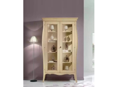 Italiaiset huonekalut Vitriini-kaappi Näytekaapit Design Olohuone Uusi