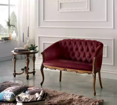 Suunnittele Chesterfield-sohva 2-paikkainen sohva Luksus Klassinen Tekstiilisohva