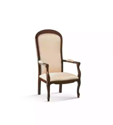 Olohuoneen nojatuoli 1 istuinsohva pehmuste luxus tekstiili design puu huonekalut