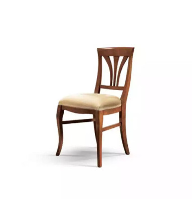 Tuoli ilman käsinojia, ruokailutuoli, puinen ruokailutuoli, ruskea, klassinen design.
