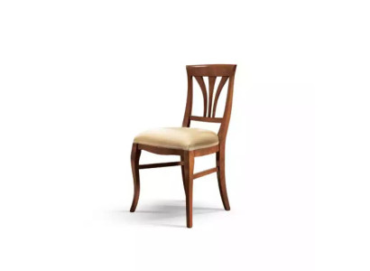 Tuoli ilman käsinojia, ruokailutuoli, puinen ruokailutuoli, ruskea, klassinen design.