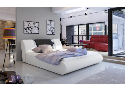 Luxus Boxspring-sänky Musta Valkoinen Sängyt Makuuhuonekalut Design Kaksois Hotelli