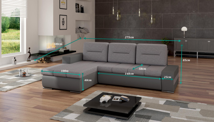 Design Kulmasohva Ottavio Nukkumistoiminto Soffa Olohuonekalu Soivat Nukkumaisohva