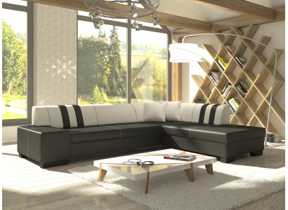 Design Kulmasohva Nukkumaisohva Sänkytoiminto Soivat Couch Nahka Tekstiili Pehmuste Uusi