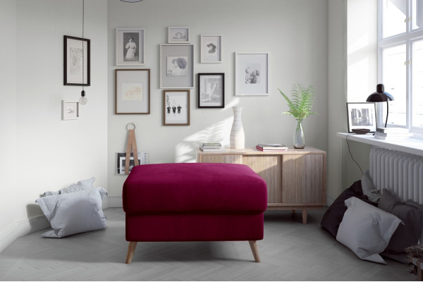 Hocker Pouf -sohva Tyynyjakkara Jalkajakkara Ottomane Huonekalujakkara Pinkki