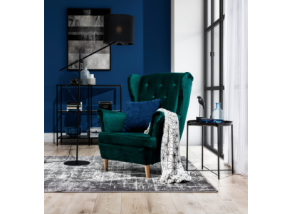 Ohjelounge Nojatuoli Club Designer Huonekalut TV-sohva Tuuli Samettipäällysteinen Istuin Uusi