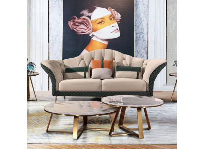 Sofasetti Design-sohva Nahkasohva 321-paikkainen Moderni sohva