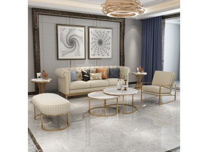 Sohva 3+1 istuttava olohuonesetti Relax-jakkara Design sohva Lounge