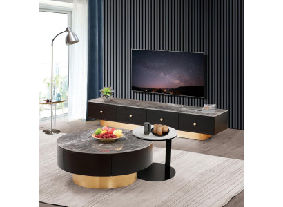 2x Sohvapöytä Kahvipöytä Dekoratiivi Sivupöytä Design Olohuonepöytä