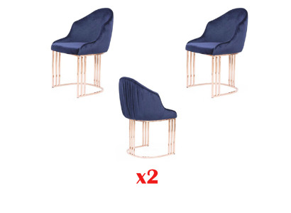 Suunnittelija Lehn Sitz Sessel luxus Ess-huone 2x tuoli pehmuste tekstiili