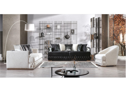 Chesterfield Luxus-sohvaryhmä Verhoiltu huonekalu 3+3+1 olohuonekokonaisuus
