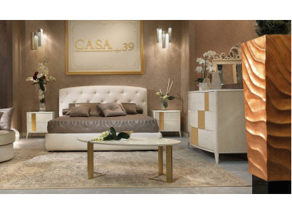 Bett + 2x yöpöytää 3 osainen makuuhuonekokonaisuus moderni design luksus klassiset huonekalut